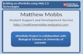 Building an  ePortfolio  using Web 2.0 Technologies