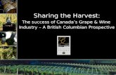 Sharing the Harvest: The success of Canada’s Grape & Wine