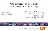 Measuring Value and Outcomes of Reading
