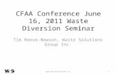 CFAA Conference June 16, 2011 Waste Diversion Seminar