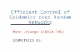 Efficient Control of Epidemics over Random Networks