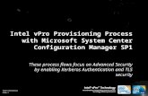 Intel vPro Provisioning Process with Microsoft System Center Configuration Manager SP1
