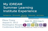 My iDREAM Summer Learning Institute Experience