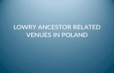 LOWRY ANCESTOR RELATED VENUES IN POLAND