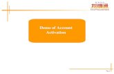 Demo of Account Activation
