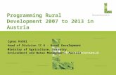 Programming Rural Development 2007 to 2013 in Austria