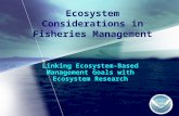 Ecosystem Considerations in Fisheries Management