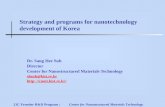 Strategy and programs for nanotechnology development of Korea