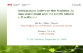 Interactions between the Madden-Julian Oscillation and the North Atlantic Oscillation