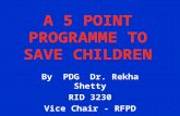 A 5 POINT PROGRAMME TO SAVE CHILDREN