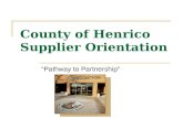 County of Henrico Supplier Orientation
