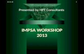 IMPSA WORKSHOP 2013