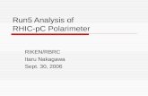 Run5 Analysis of  RHIC-pC Polarimeter