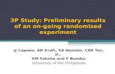 3P Study: Preliminary results of an on-going randomized experiment
