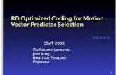 RD Optimized Coding for Motion Vector Predictor Selection