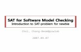 SAT for Software Model Checking Introduction to SAT-problem for newbie