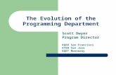 The Evolution of the Programming Department
