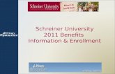 Schreiner University 2011 Benefits  Information & Enrollment
