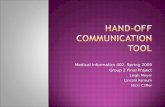 Hand-off Communication Tool