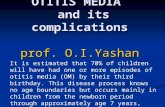 OTITIS MEDIA   and its complications prof. O.I.Yashan