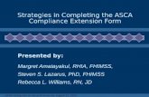 Strategies in Completing the ASCA Compliance Extension Form