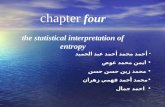 chapter  four the statistical interpretation of entropy