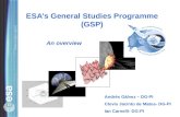 ESA’s General Studies Programme (GSP)