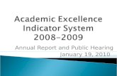 Academic Excellence  Indicator System 2008-2009