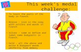 This weekâ€™s medal challenge: