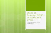 Steps to Develop NGSS Lessons and Units