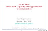 ECSE 6961: Multi-User Capacity and Opportunistic Communication