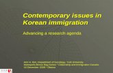 Contemporary issues in Korean immigration