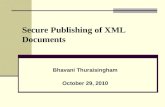 Secure Publishing of XML Documents