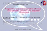 Preparation and characterization of metal nanoparticles supported on polymeric composites