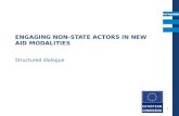 ENGAGING NON-STATE ACTORS IN NEW  AID MODALITIES