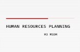 HUMAN RESOURCES PLANNING