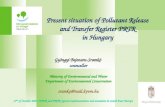 Present situation of Pollutant Release and Transfer Register PRTR in Hungary