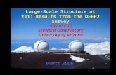 Large-Scale Structure at z=1: Results from the DEEP2 Survey