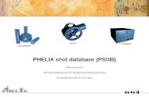 PHELIX shot database (PSDB) Udo Eisenbarth GSI Helmholtzzentrum für Schwerionenforschung GmbH