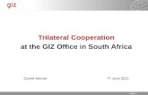 Trilateral Cooperation at the GIZ Office in South Africa