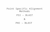 Point Specific Alignment Methods PSI – BLAST & PHI – BLAST