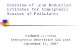 Overview of Load Reduction Estimates for Atmospheric Sources of Pollutants