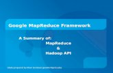 Google MapReduce Framework
