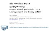 BioMedical Data Everywhere: Recent Developments in Data Management and Policy at NIH