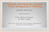 Speech and Gesture Corpus From Designing to Piloting