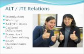 ALT / JTE Relations