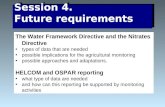 The Water Framework Directive and the Nitrates Directive  types of data that are needed
