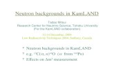 Neutron backgrounds in KamLAND