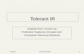 Tolerant IR