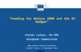 "Funding for Natura 2000 and the EU Budget"